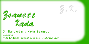 zsanett kada business card